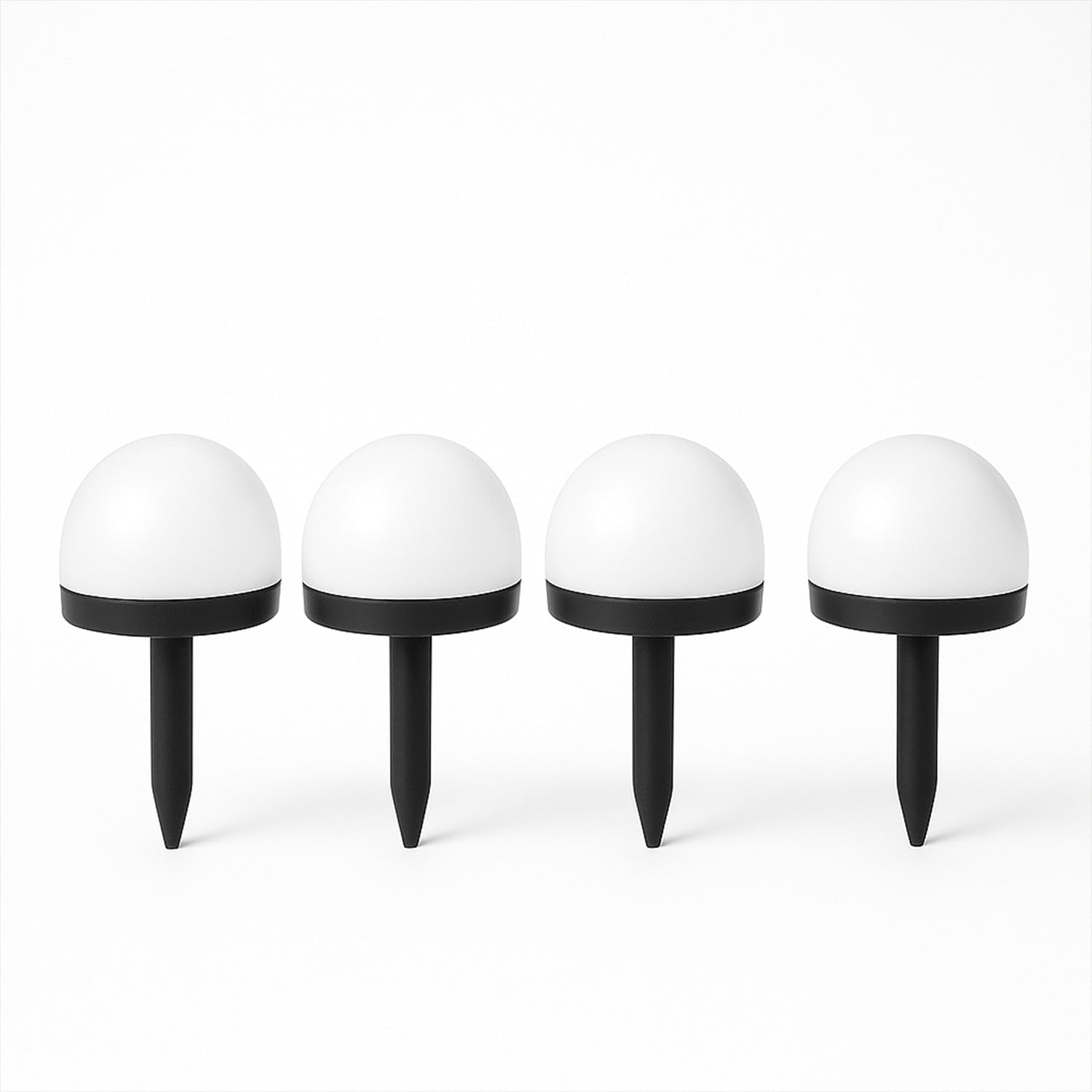 Dome Solar Garden Light Set – 4 Pc Outdoor Waterproof LED Lamps for Pathways, Lawns, Yards & Landscaping-image-22