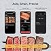 Typhur Sync One Gen 2 Smart Wireless Meat Thermometer with 6-Sensor: Standalone Base with LCD Display, Unlimited WiFi & Bluetooth Range, ±0.5℉ Accuracy, Enhanced Signal Stability for BBQ, Grill, Oven
