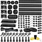 [313Pcs] Kit de gestion des câbles, 67 Clips de câbles adhésifs, Topavatop Organisateur de cordons de bureau, 22 Bracelet de câble réutilisable, 4 Séparer les manches de câble, 200 Cable Zip en nylon avec 20 Montures pour TV Maison de bureau, Noir