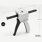 30ml/1oz Glue Dispensing Gun Single Tube Manual Liquid Dispenser Caulking Gun for Pressing Squeezing