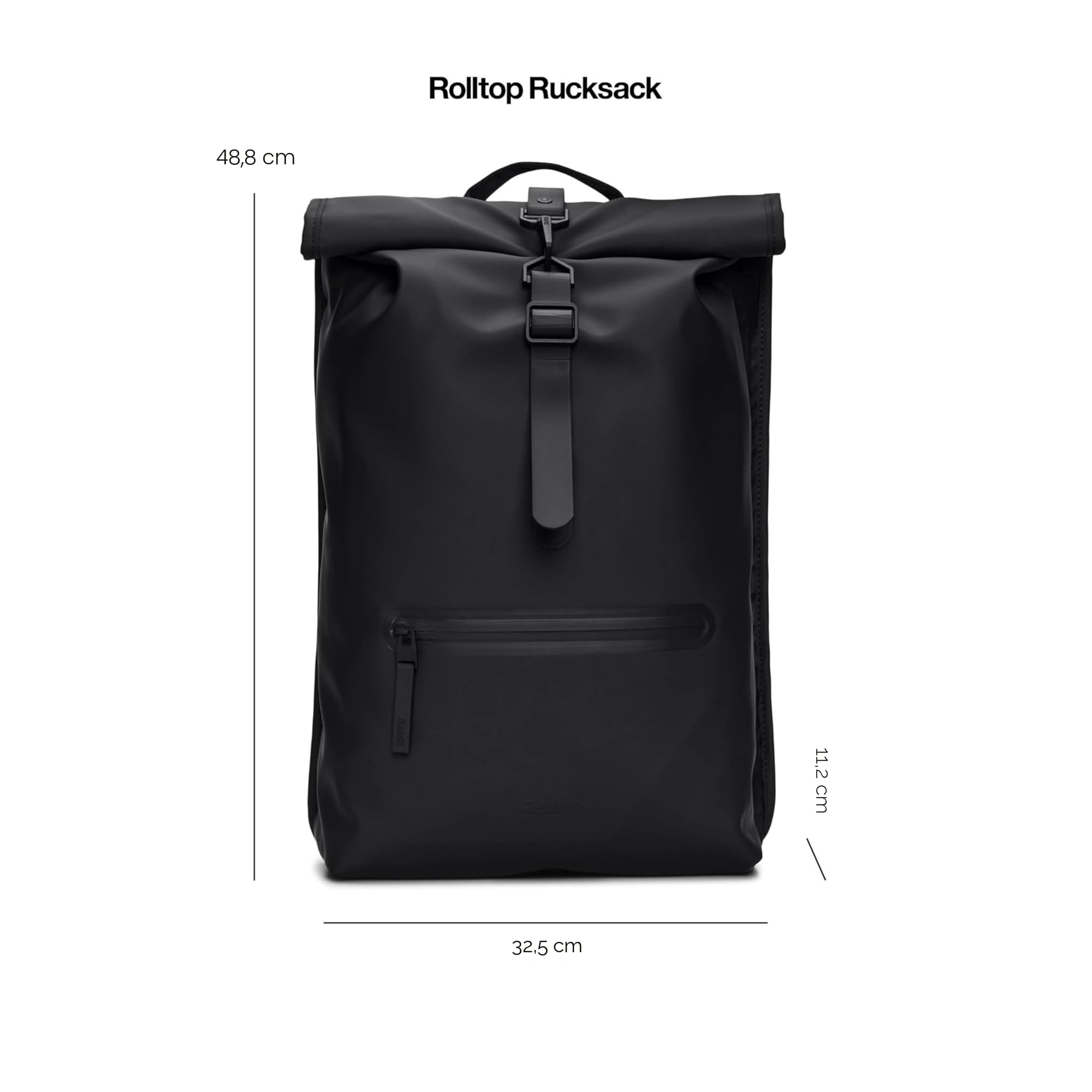 RAINS ZAINO ROLLTOP RUCKSACK W3 13320 LA