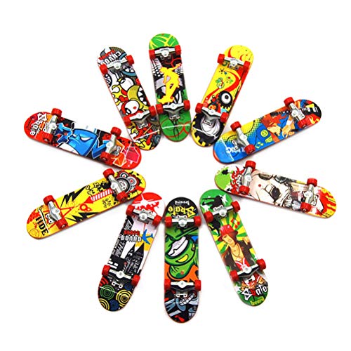 LIOOBO 3 unids Plstico Mini Patineta de Juguete Cubierta Camin Tablero de Dedos Skate Park Boy Nios Nios Regalo Color Aleatoriamente