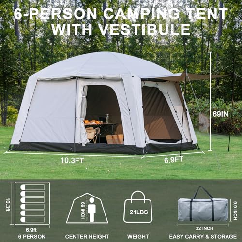 Castle Unicorn 4-6 Person Camping Tent の商品画像 1