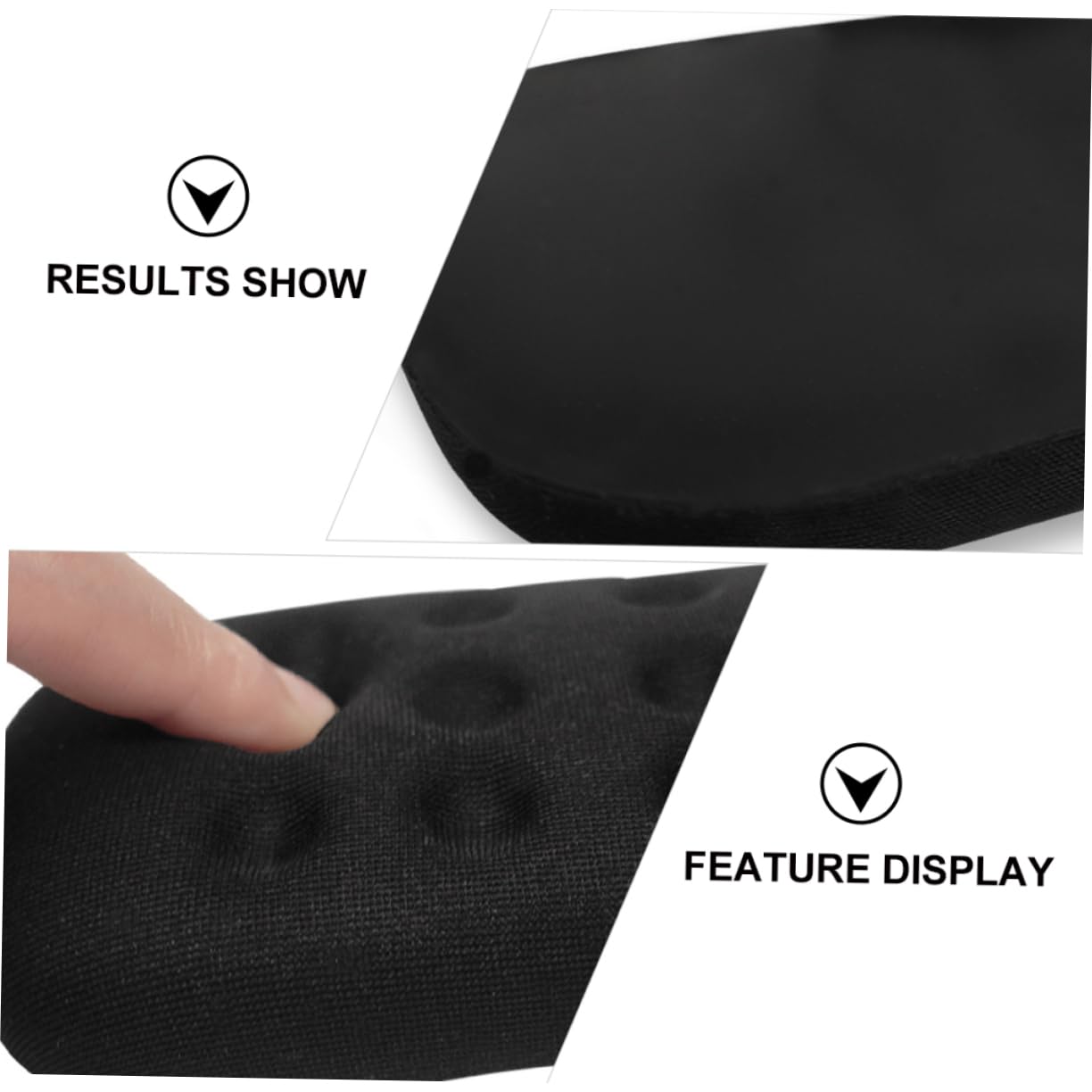 Housoutil 3 Stück Ergonomische Mauspad Handgelenkstütze Rutschfestes Handgelenkpolster für Büro und Reisen Schmerzlinderung Rutsch Basis Komfortable Handauflage für Laptop und Desktop