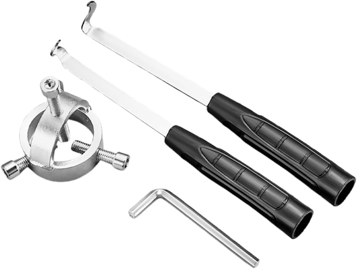 TOYANDONA Metal Hand Tool Turbo Gap Cleaner with Wrench and Scraper, Lightweight and Portable Impeller Puller Tool for Engine Maintenance, Suitable for High-Temperature Equipment
