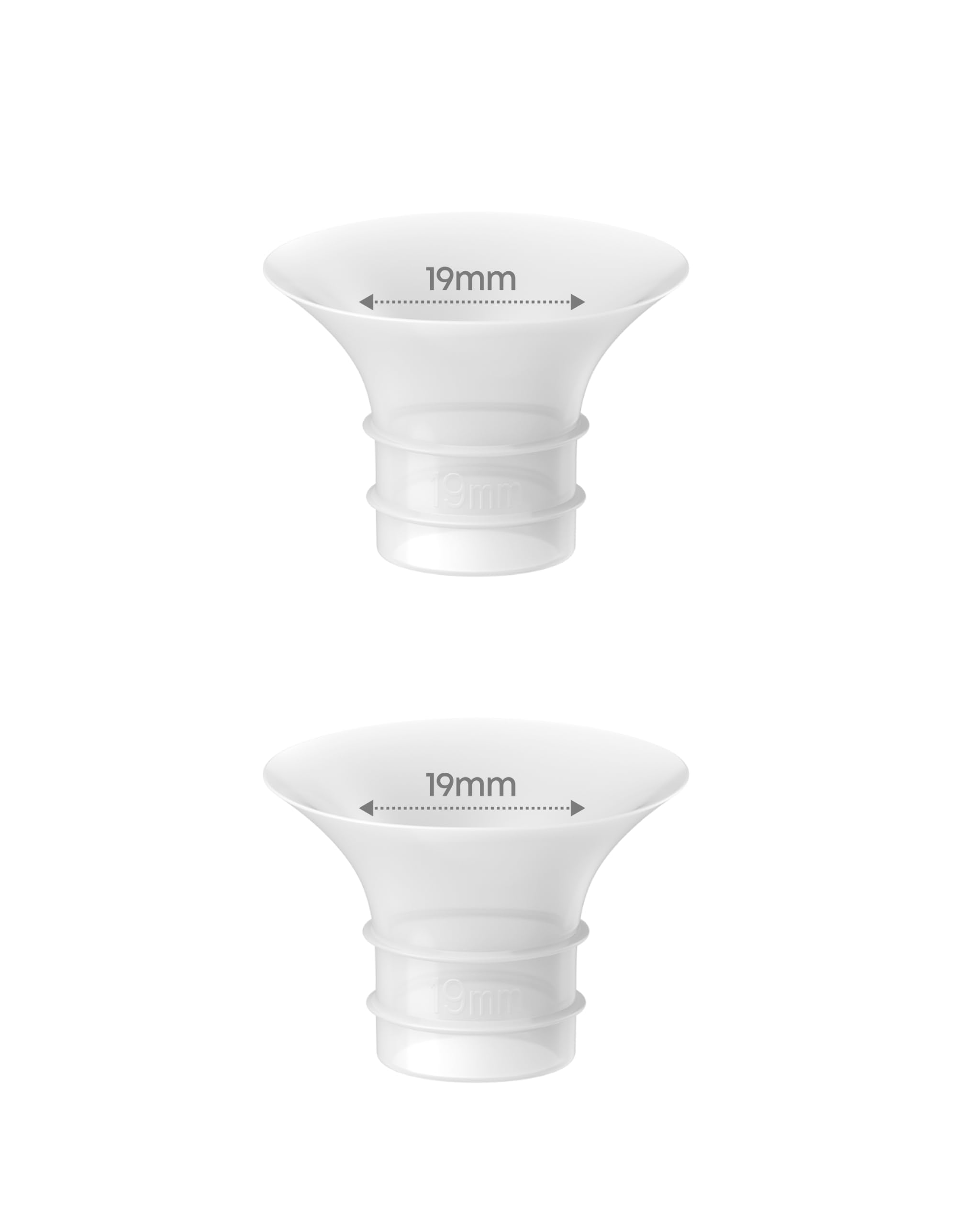 eufy Security Wearable Breast Pump S2/S2 Pro, 19mm Sizing Inserts (2-Pack)