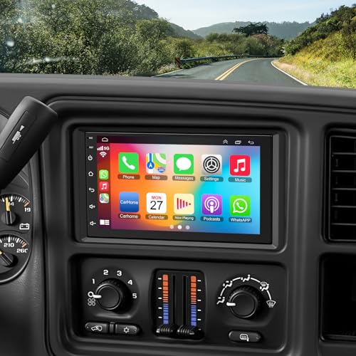 8 Core Android 15 Car Radio for Chevrolet Chevy Silverado 1500/2500/3500 2003-2006 Tahoe 2003-2006 GMC Sierra 2003-2006 Yukon 2004-2006 7 Stereo with Carplay&Android Auto|5G WiFi|1080P Camera