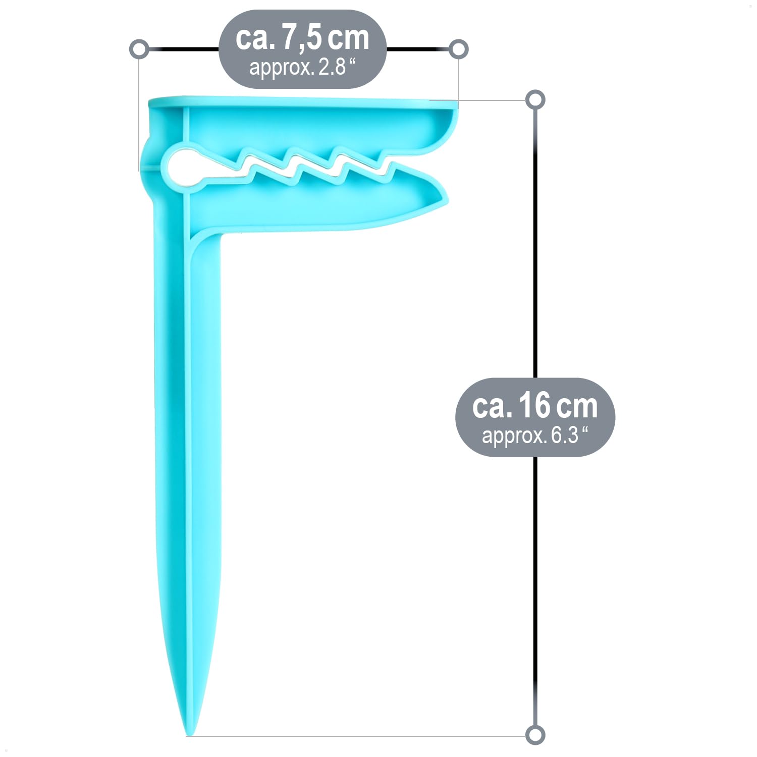 com-four® 8X Clips para Toallas de Playa - Pinzas para Sujetar Toallas - Ideal para Playa, Viaje, Camping o Picnic (08 Piezas - Arenque)