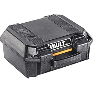 Vault by Pelican – V100 Multi-Purpose Hard Case with Foam (Black)