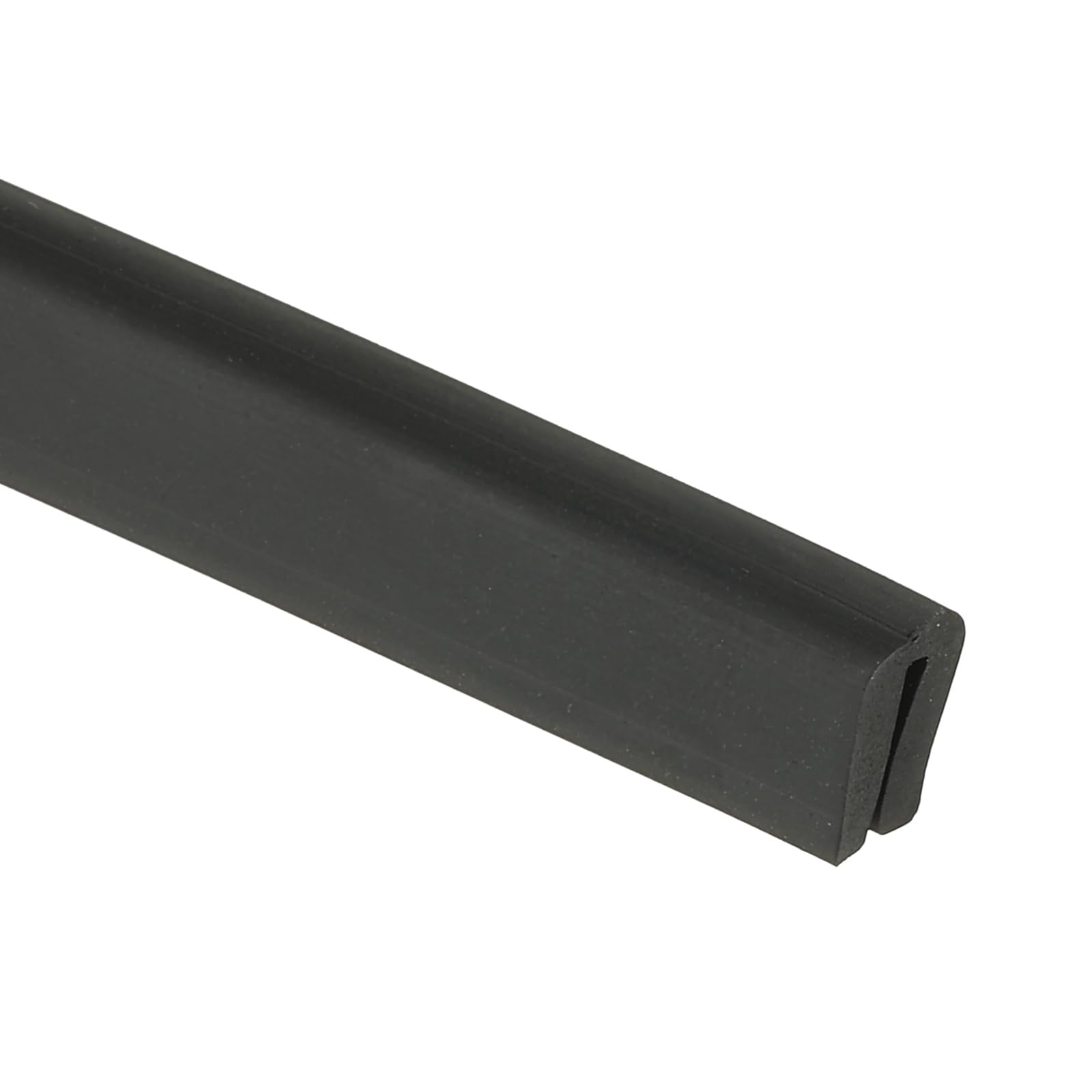 PATIKIL 1mm Rubber Edge Trim, 2 Meter Edge Protector U Channel Edge Trim for Sheet Metal Car Doors, Hatches, Table Corners, Black