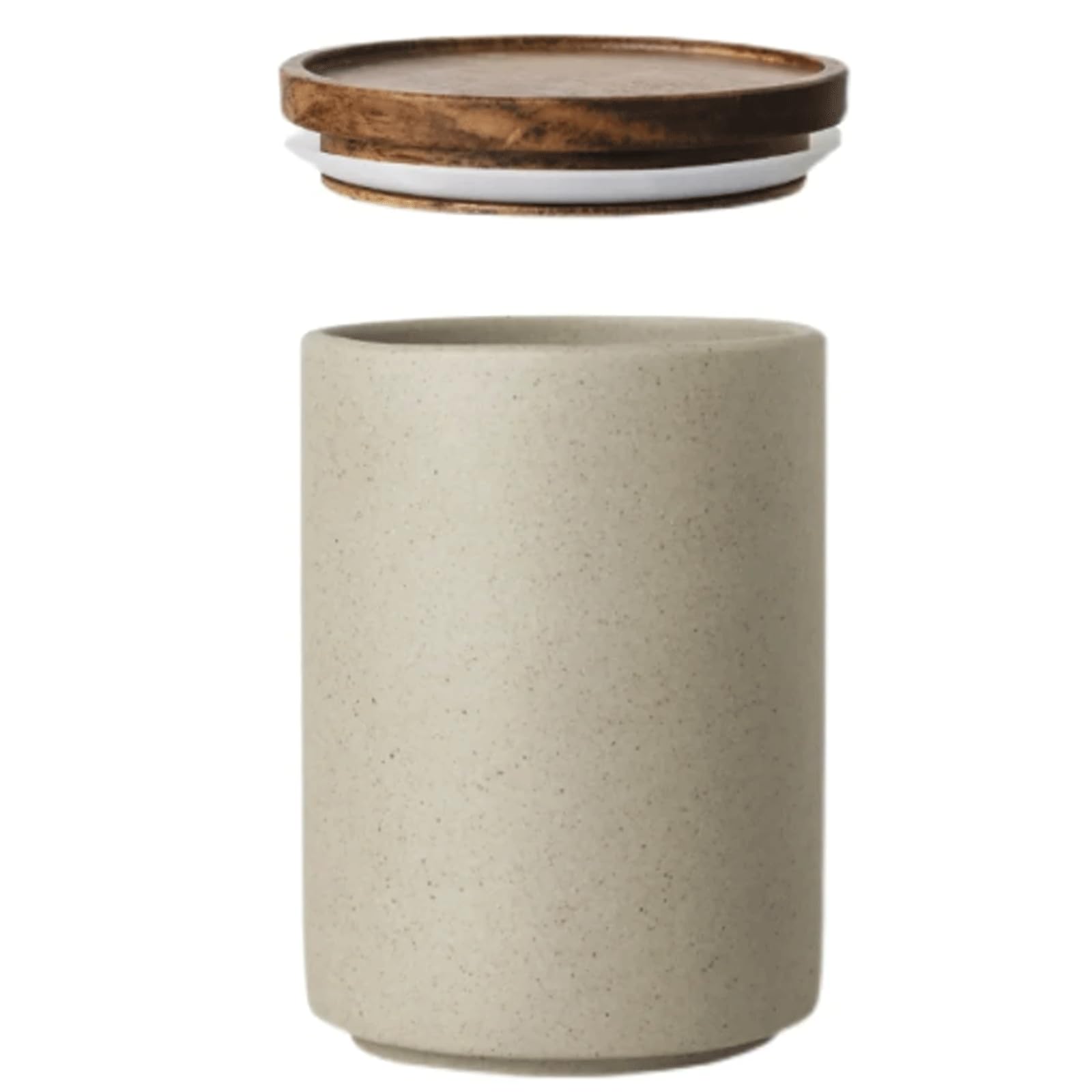 MESCXTY Storage Jars Ceramic Airtight Canister Cylindrical Snack Container Assorted Food Containers for Sugar Beans Spice Kitchen
