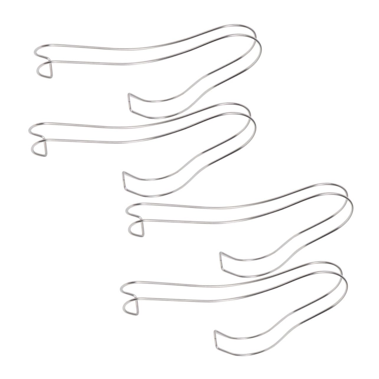 Ciieeo 4Pcs Stainless Steel Shoe Support Holders for Sandals High Heels Display Stand Rack for Shoe Store Stable Design for Shelf Closet Organization