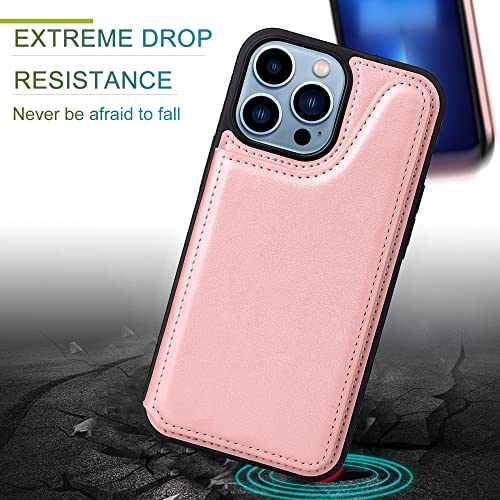 Support iPhone 6 Plus intégré avec cette coque rabat bleu anti-rayures - 2