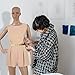 Mannequin Torso Manikin Dress Form Female Realistic Full Body Display Head Turns with Metal Base 69