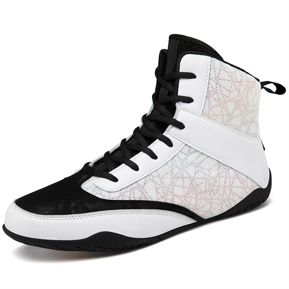 Botas De Boxeo De Caña Alta para Entrenamiento Y Kick Boxing, Culturismo, Lucha, Antideslizante Adolescentes Niños Lucha Libre Zapatos De Deportes De Combate