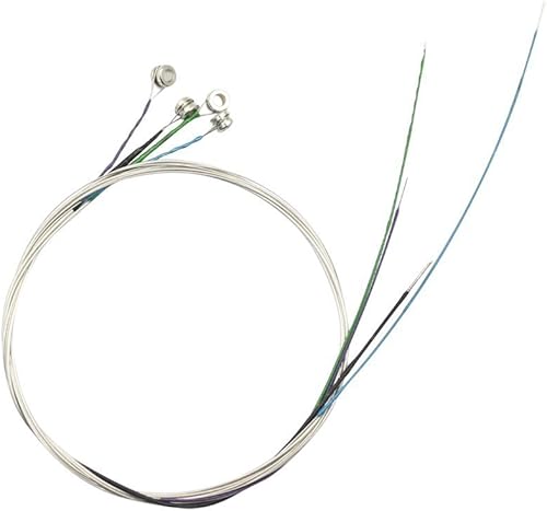 Miniatura 5 de Imelod Cuerdas de violín universales 2 Set (G-D-A-E) Cuerdas de violín Núcleo de acero Níquel-plata Herida con bola niquelado extremo para violines