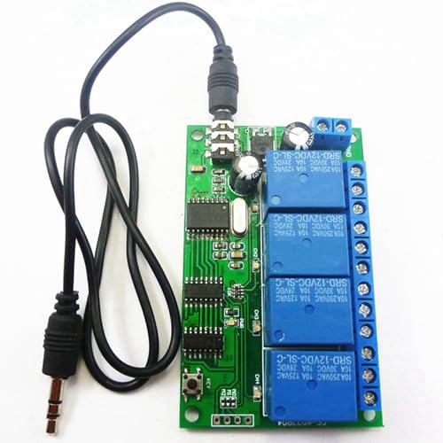 Module Relais 4 Canaux DTMF 12V DC AD22B04 décodeur de signal pour contrôle PLC