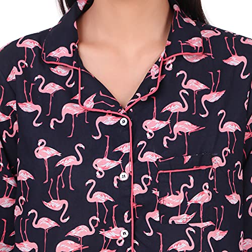 Image of Soulful Threads Women Black Printed Sleep Set
