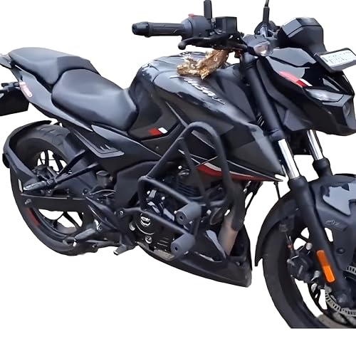 Image of Heavy Duty Frame Slider Crash Guard with 4 Pcs for Baj.aj Pulsar N160 / N250 (Black)