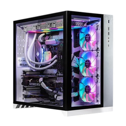 Image of Velztorm Lux Gaming Desktop PC (AMD Ryzen 9 5950X, GeForce RTX 5090, 32GB DDR4, 2TB PCIe SSD, 360mm AIO, 1000W PSU, RJ-45, 1 Display Port, HDMI, Win 11 Pro)