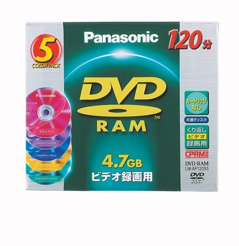 Panasonic DVD-RAM4.7/9.4GB ディスク 5枚 Amazon.co.jp: パナソニック(Panasonic) 4.7GB DVD-RAM ディスク 5枚