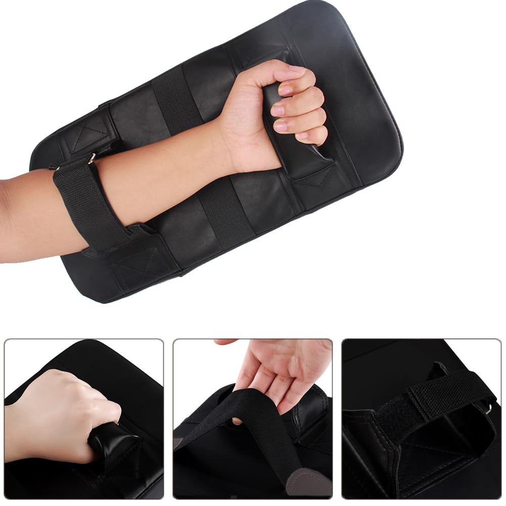 2 in 1 Handpratzen Set, Schlagpolster, Pratzen Boxen für Kickboxen, PU Boxpratzen Kampfsport Zubehör für Kickboxen Thaiboxen Karate Muay Thai, Box Training