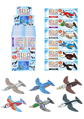 HENBRANDT Lot de 8 planeurs d'oiseaux en polystyrène pour enfants - Piñata - Pour fête de mariage - Pour filles et garçons