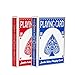 Fanwer Playing Cards Large Print for Adults - 2 Pack, Large Print Playing Cards for Seniors, Vision Impaired, Low Vision Crowd, for Blackjack, Euchre, Canasta Card Game