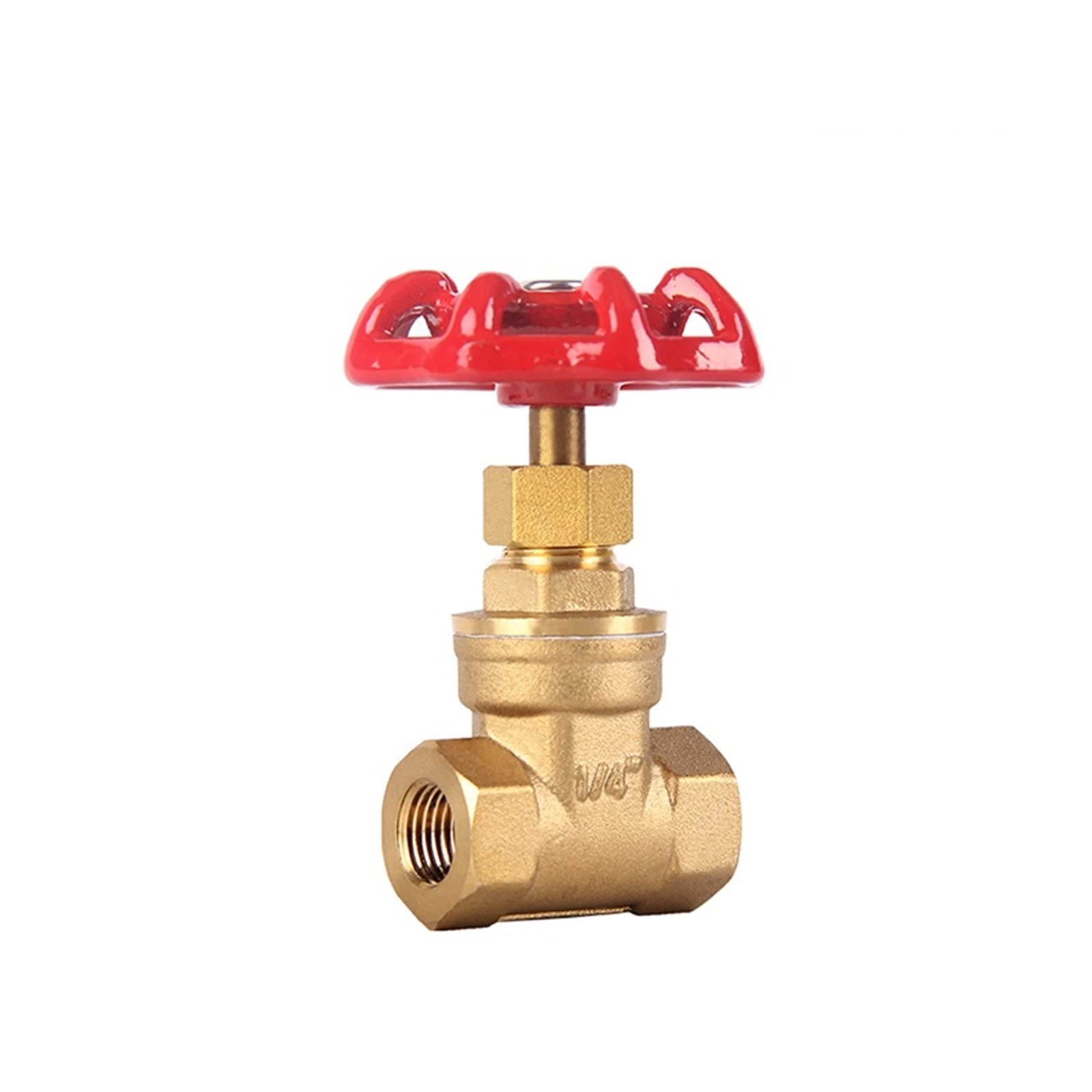 1/4"; 3/8"; 1/2"; 3/4"; 1"; Valvole a saracinesca in Ottone DN15 20 25 Valvola di commutazione dell'Acqua Valvola a saracinesca con Filettatura Interna 1 pz(1.5 inch)