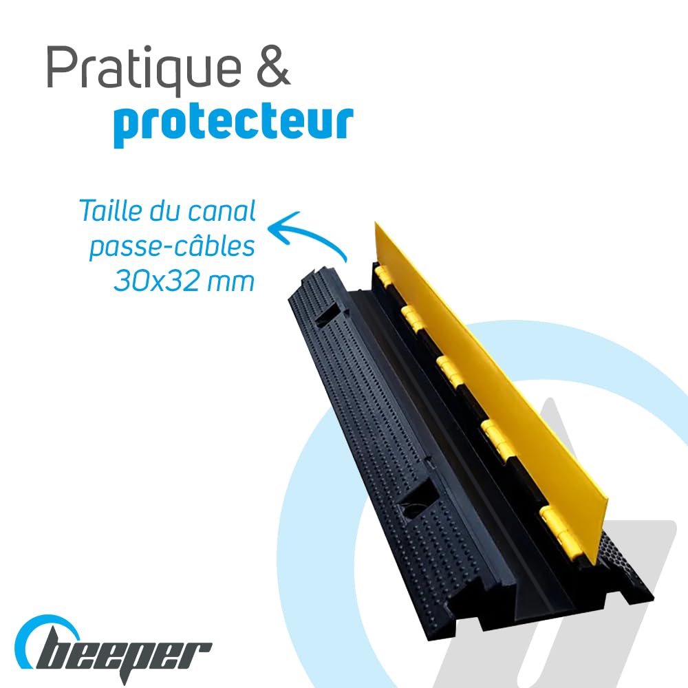 Beeper - Rampa de protección de Cables (1 Metro) Cantidad - Juego de 4
