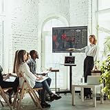 BONTEC Mobile TV Stand on Wheels, Rolling TV Cart with Media Shelf, TV Mount Stand with Tilt, 2-Level Height Adjustable Low-Profile Design for 23–60in LED/LCD/OLED TVs, Holds 25kg, Max VESA 400x400mm - Image 9