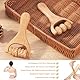 Faszienrolle Holz, Set mit 3 Stücken Massageroller Holz, Massage Roller Multifunktional Massage Tool, Buchenholz Faszienstab, Buchenholz Faszienstab holz, Roller, für Nacken, Beine