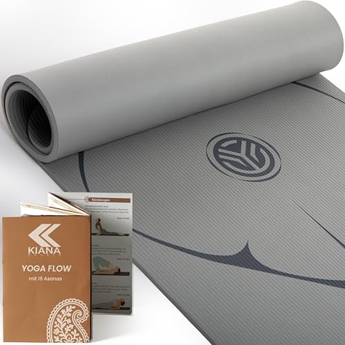 KIANA SPORTS® Yoga Matte aus Deutscher Entwicklung – Rutschfeste & gelenkschonende Yogamatte – 2 Komfort-Dicken (1,0 & 1,5 cm) – Weiche Sportmatte & Gymnastikmatte – Für Yoga, Pilates & Krafttraining KIANA SPORTS® Yoga Matte aus Deutscher Entwicklung – Rutschfeste & gelenkschonende Yogamatte – 2 Komfort-Dicken (1,0 & 1,5 cm) – Weiche Sportmatte & Gymnastikmatte – Für Yoga, Pilates & Krafttraining