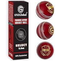 ✅ MATCH-READY SPECIFICATIONS: Each ONEGlobal Select leather cricket ball is precisely engineered to match standards, maintaining a consistent 156 g / 5.5oz weight for Seniors and 135g / 4.75oz for Junior balls and offering balanced shape for reliable...