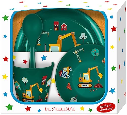 Die Spiegelburg - Geschirr Geschenkset Bagger Ed.2 - Wenn ich mal...