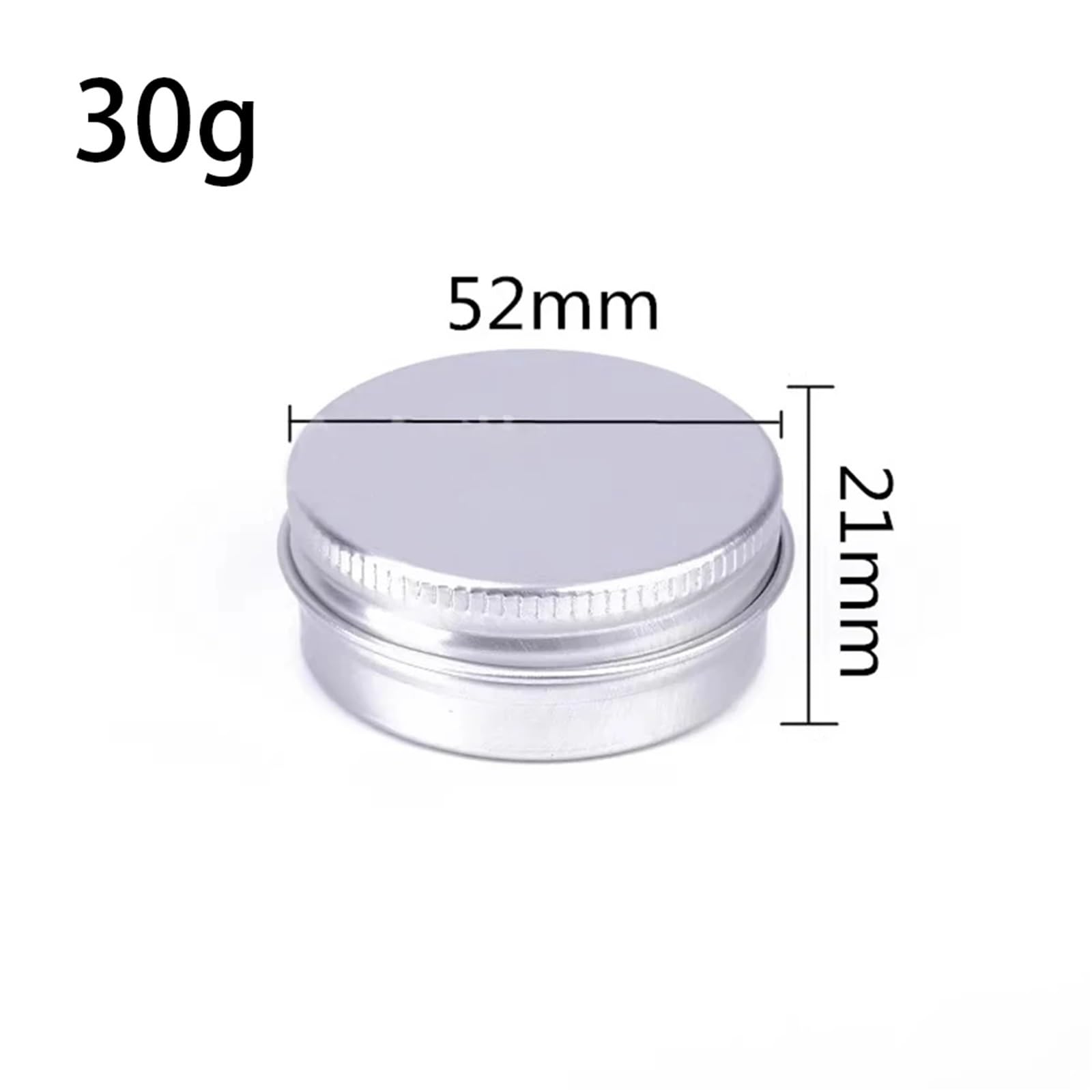 Kleine Dosen mit Deckel, Aluminium-Blechdose, 32 Stück, Gesichtscreme, Kosmetik, Lippenbalsam, Nagelglitzer, Behälter, Leere Kerzengläser, Gold | Silver