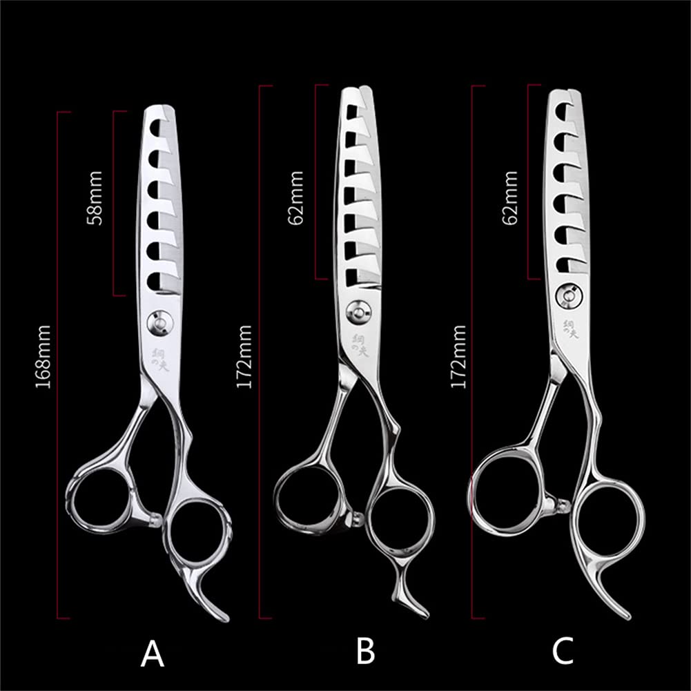 6 Pouces Coiffeurs Professionnels Barbiers, Ciseaux De Salon De Coupe De Cheveux, Ciseaux De Cheveux pour Tous Les Types De Cheveux, pour Hommes, Femmes, Étudiants, Débutants,A