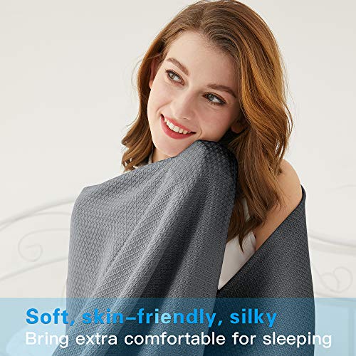 Image of AmyHomie Cooling Blanket Queen Size 90 inchx90 inch, 100% Rayon Derived from Bamboo