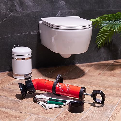 Desatascador de tuberías Relaxdays con 2 accesorios miniatura 5