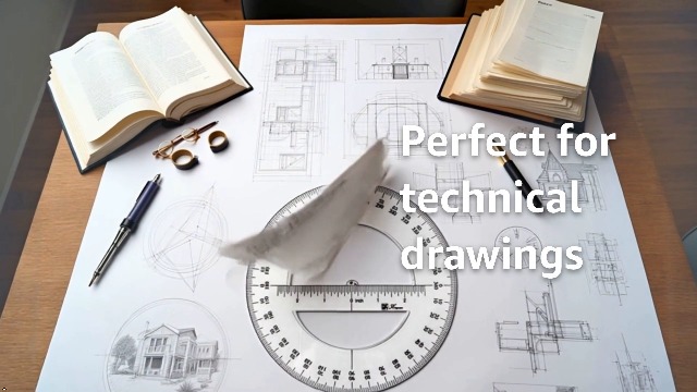 White 360 Degree Circle Protractor Ruler - 6 Inch Drafting & Math Tool For School And Office