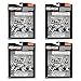 Teenage Mutant Ninja Turtles B&W Comic Book Series 4-Pack Bundle by Playmates Toys