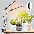 FRGROW Grow Lights for Indoor Plants Full Spectrum, 2000 Lumens LED Grow Lights, 100W Plant Lights for Indoor Growing, 84 LEDs Clip on Plant Growing Lamps for Seed Starting Seedlings Precision Timer