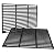 GRISUN Grill Grates for Masterbuilt Gravity Series 1050 Grills, Heavy Duty Cast Iron Grill Grids for Masterbuilt 1050 Digital Charcoal Grill + Smoker, 2 PCS