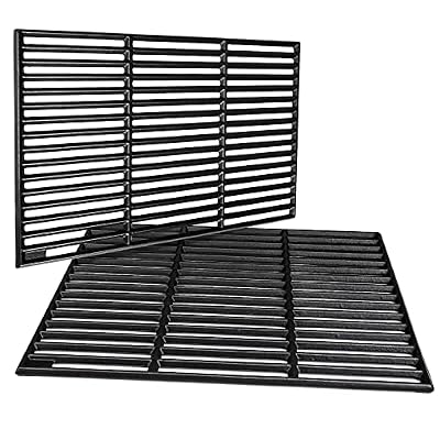 GRISUN Grill Grates for Masterbuilt Gravity Series 1050 Grills, Heavy Duty Cast Iron Grill Grids for Masterbuilt 1050 Digital Charcoal Grill + Smoker, 2 PCS