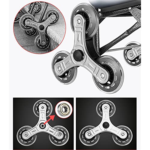 LICHUAN Einkaufstrolley, faltbar, auf Rollen, tragbar, für Damen und Herren, Einkaufen, Picknick, Aufbewahrung zu Hause… – Bild 3