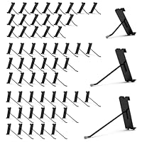HUHOLE Schwarze Metall Gitter Haken - 60er Set, 20x 5cm, 20x 10cm, 20x 15cm Gitterwand Haken, Gitterwandhaken Für Werkzeugorganisation, Garage, Einzelhandelspräsentation