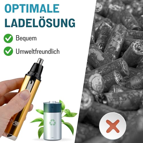 Ceramics Elektrischer Nasenhaarschneider Nasenhaartrimmer Edelstahl Klinge - Nasen und Ohren Trimmer...