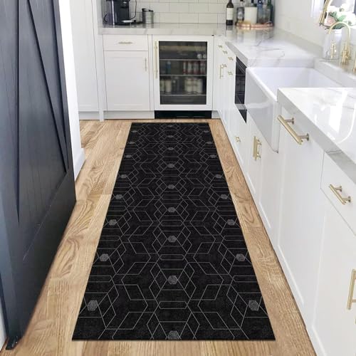 Tapis de cuisine devant évier long lavable antidérapant 100x250