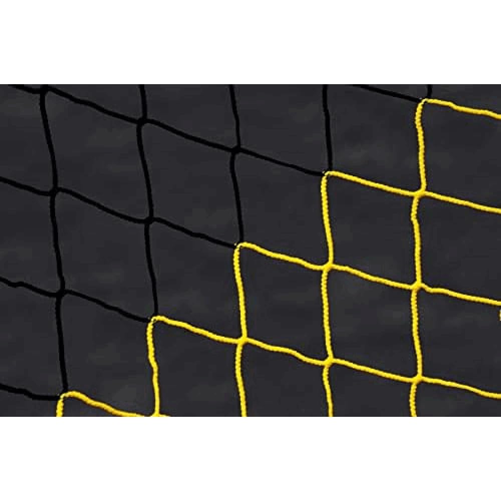POWERSHOT Filet de Football 5 x 2 m Jaune et Noir Diamètre 4 mm