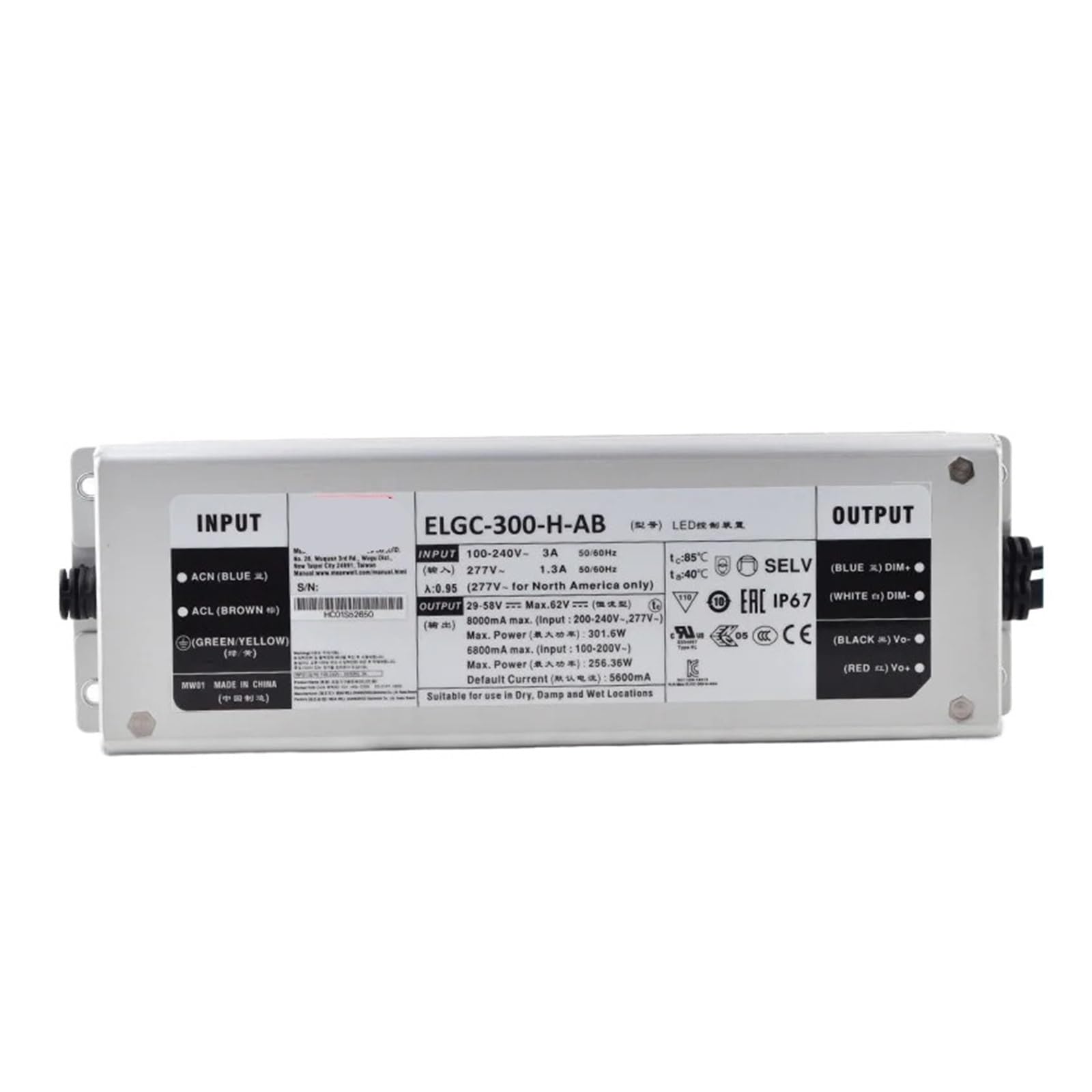 Module ELGC-300-LA de 300 W pour stabiliser le courant des baies LED